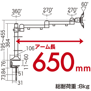 CR-LA505 �T�����T�v���C �������֐߃A�[���̏��i�摜2