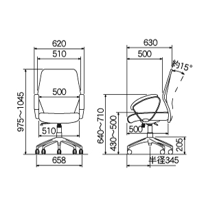 RZE-A108BK ���A�X �G�O�[�N�e�B�u�`�F�A (�u���b�N)�̏��i�摜5