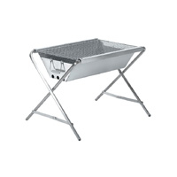 665565 ���j�t���[�� �X�e�����X�K�[�f��BBQ�O���� LOW�X�^���h�Z�b�g�̏��i�摜1