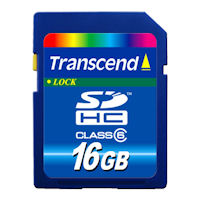 TS16GSDHC6 �g�����Z���h�W���p�� 16GB SDHC Class6 card�̏��i�摜1
