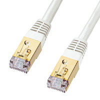 KB-T7-10W �T�����T�v���C CAT7 LAN�P�[�u�� (�z���C�g) 10m �P���̏��i�摜1