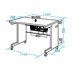 SH-F1270 �T�����T�v���C SOHO�f�X�N�@W1200xD700mm  2����̏��i�摜3
