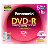 LM-RC120NW5 Panasonic/�p�i�\�j�b�N DVD-R�f�B�X�N 16�{�� 120�� 5���̏��i�摜1